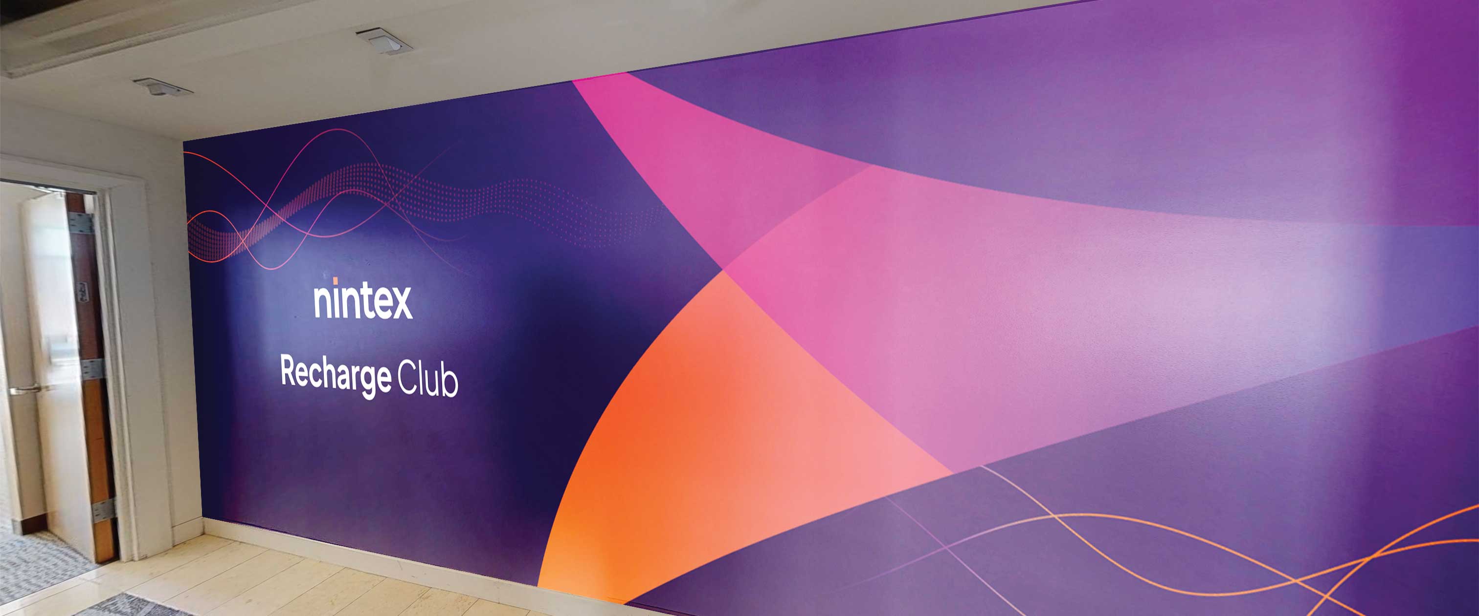 Nintex Recharge Club wall wrap